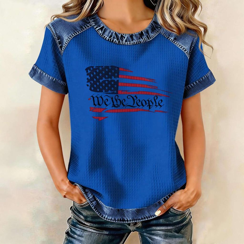 Women's Fashion Casual Letter-Printed Top