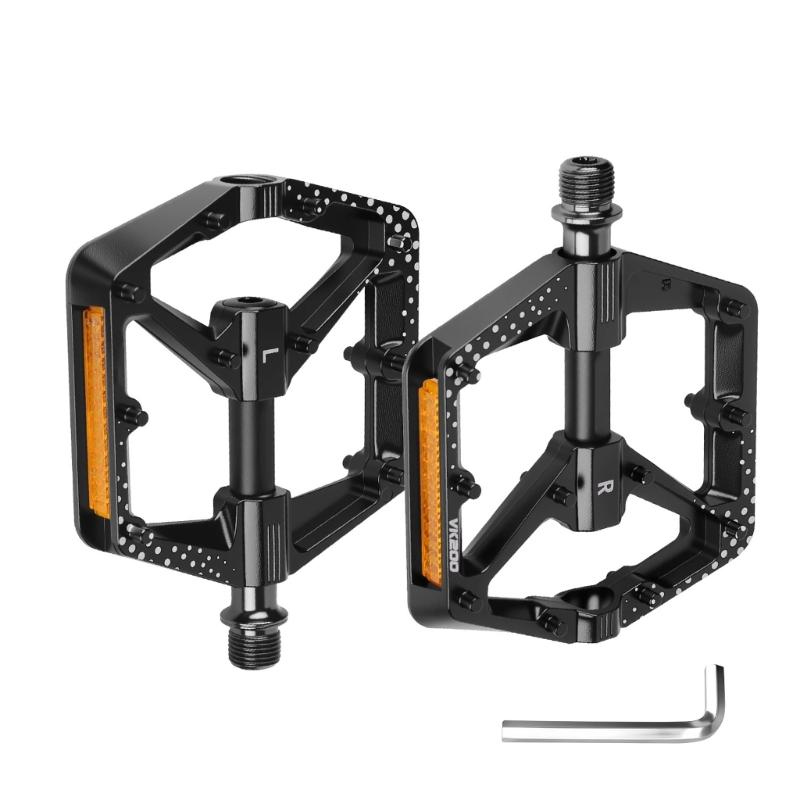 High Speed Aluminum Bike Pedals Cycling High Strengths Wide Platform Pedals for Various Cycling Environment