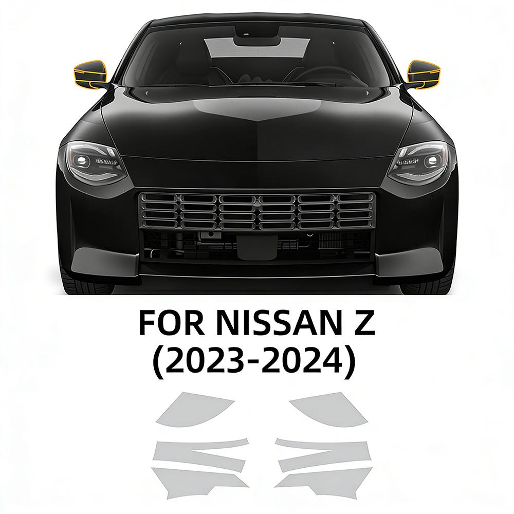 TPU Car Headlight Protective Film for Nissan Z 400Z 2023 2024 Transparent Smoked Anti-Scratch Auto Accessories