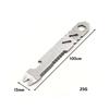 2PCS Stainless Steel EDC Wrench Multifunctional Bottle Opener Wrench Outdoor Gadgets  Bicycle Repair