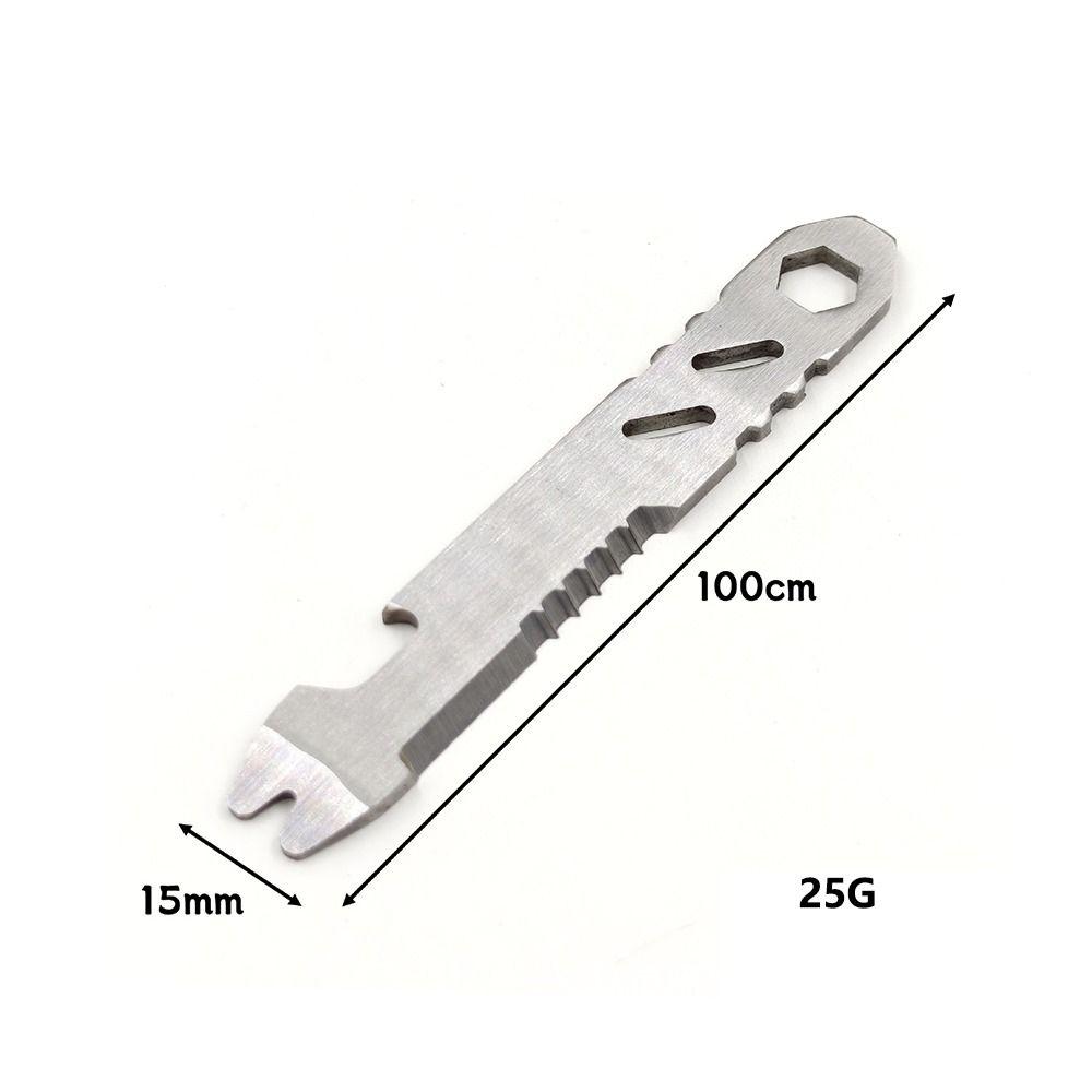 2PCS Stainless Steel EDC Wrench Multifunctional Bottle Opener Wrench Outdoor Gadgets  Bicycle Repair