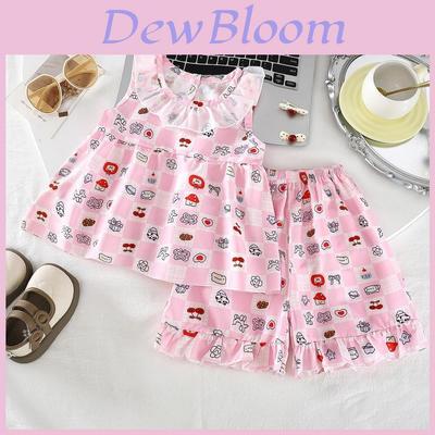Princess Girl Summer Dress With Floral Print And Breathable Cotton For Toddler Girls
