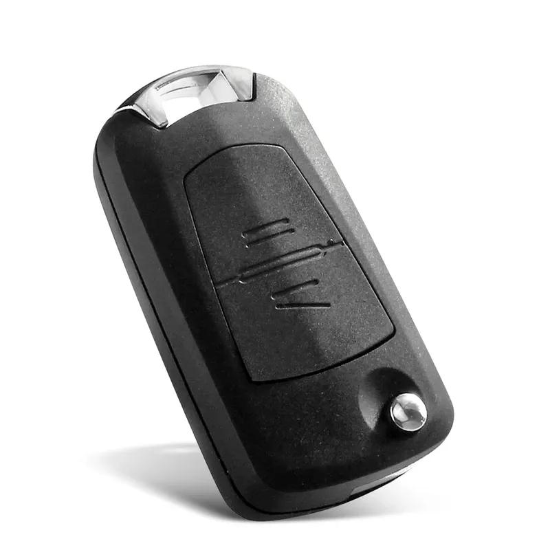 KEYYOU 1PCS 2 Buttons Folding Flip Remote Key Case Uncut Blade For Vauxhall Opel Astra Vectra Zafira Fob Car Key Shell Case