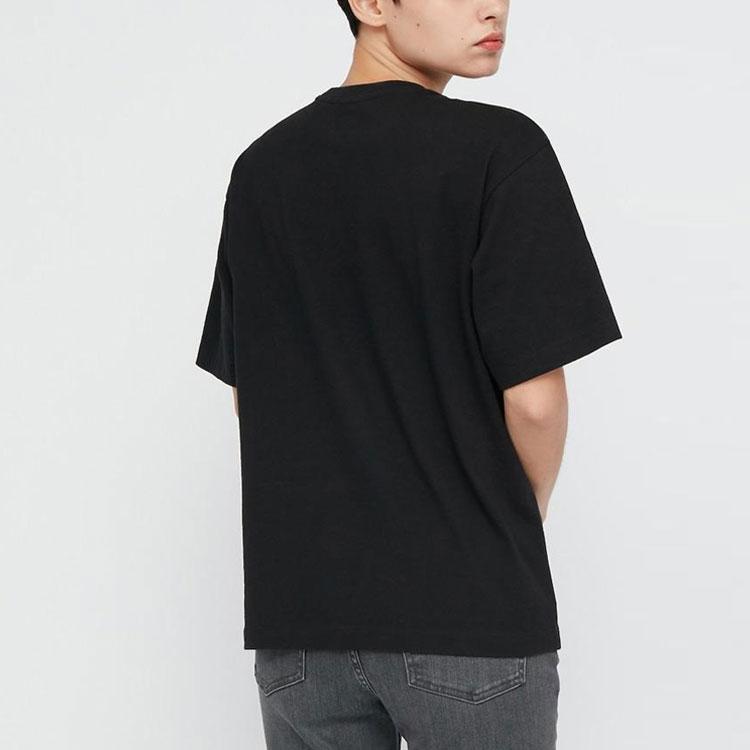 Uniqlo X Louvre Museum Cartoon Print T-Shirt Women tops Black 437901-09
