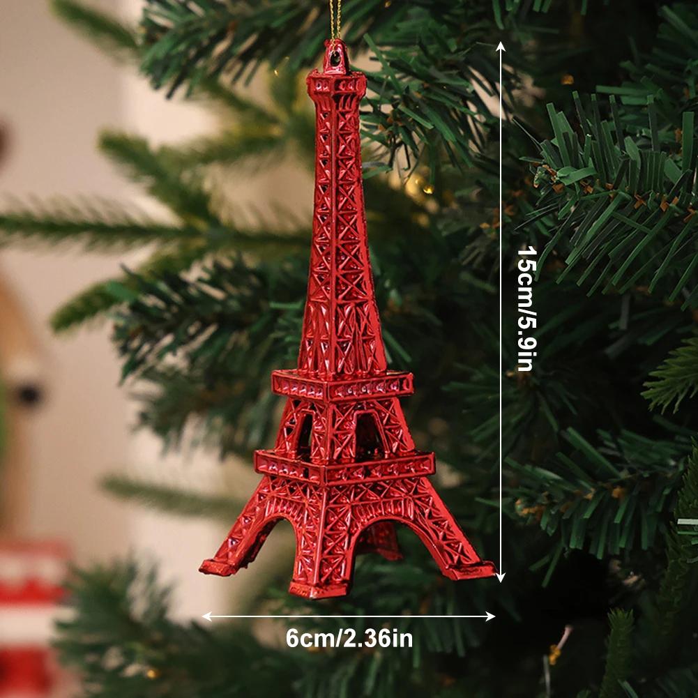 Festive Holiday Reindeer Snowflake Ballet Pendant Hanging from Xmas Tree for Christmas Red Party Decorations