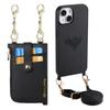 2 in 1 Detachable Crossbody Cards Solt Wallet Leather Case For iPhone 15 Pro Max 14 Plus 13 12 11 Pocket Bag Long Lanyard Cover