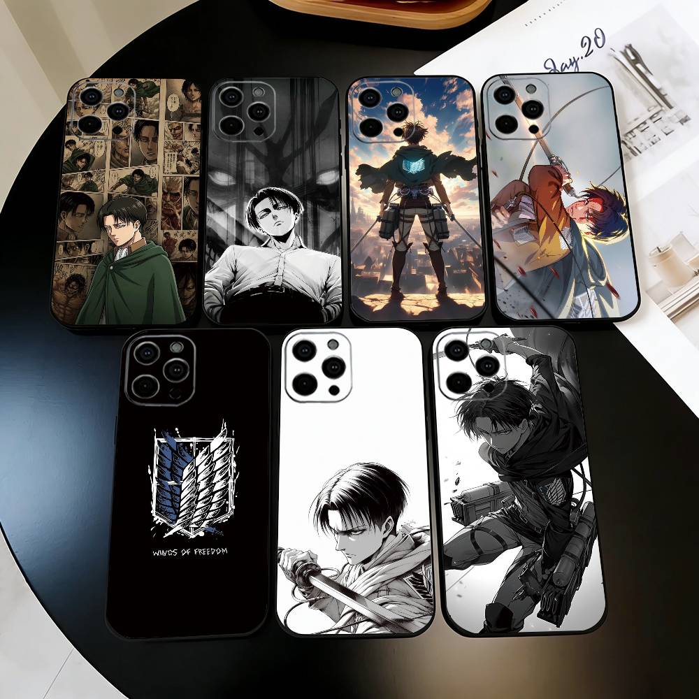 Eren Yeager Levi Ackerman Phone Case Silicone Soft For IPhone 17 16 15 14 13 12 11 X XR Plus Pro Max Plus