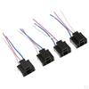 4 Pieces Headlight Extension Harness Lamp Female Sockets
