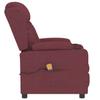 Massage Chair Burgundy Fabric