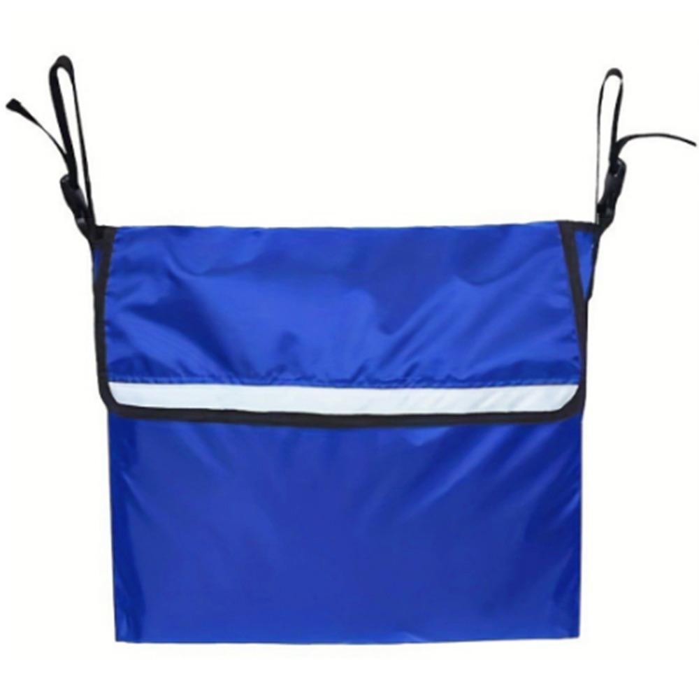 Reflective Stripe Wheelchair Backpack Bag Large Capacity Wheelchair Pouch  School Supplies