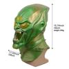Grüne Kobold-Maske, Superhelden-Helm, Latex-Vollgesichtsmaske, Halloween, Cosplay, Party-Requisiten, Zubehör