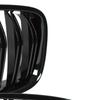 BMW 5 F07 GT 09-17 Grille Between Headlights (Kidneys) Left + Right Set, Black Glossy Double Bar