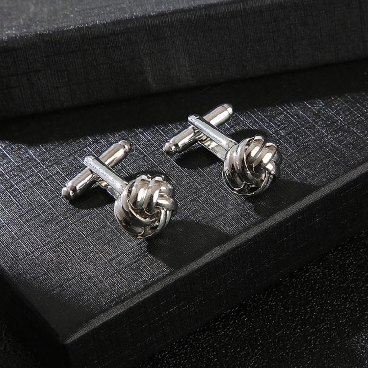 Men Knot Cufflink Studs Shirt Cuff Buttons for Wedding, Business, Anniversary