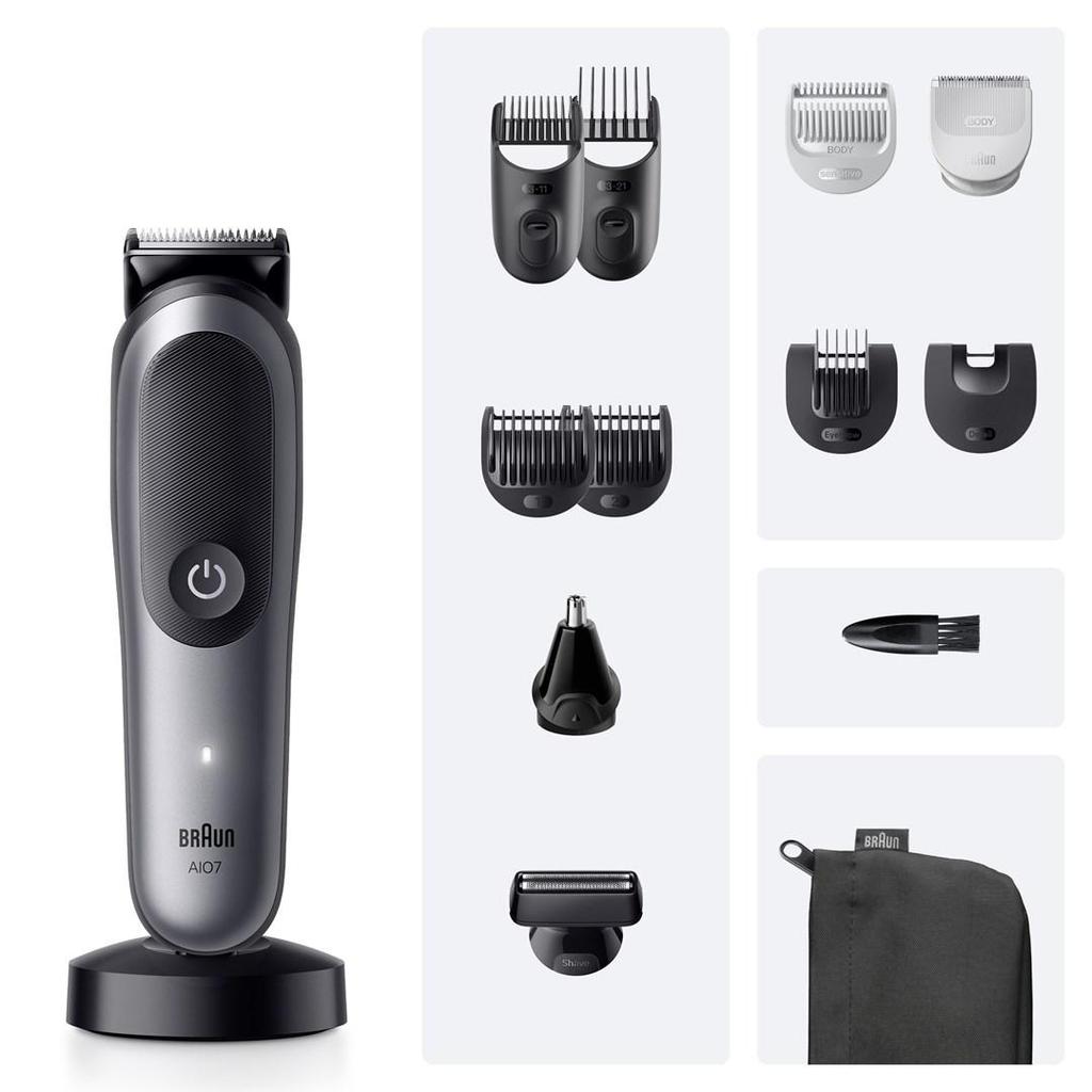 Braun aio7560 Multi Groomer 13-in-1 Black/Gray