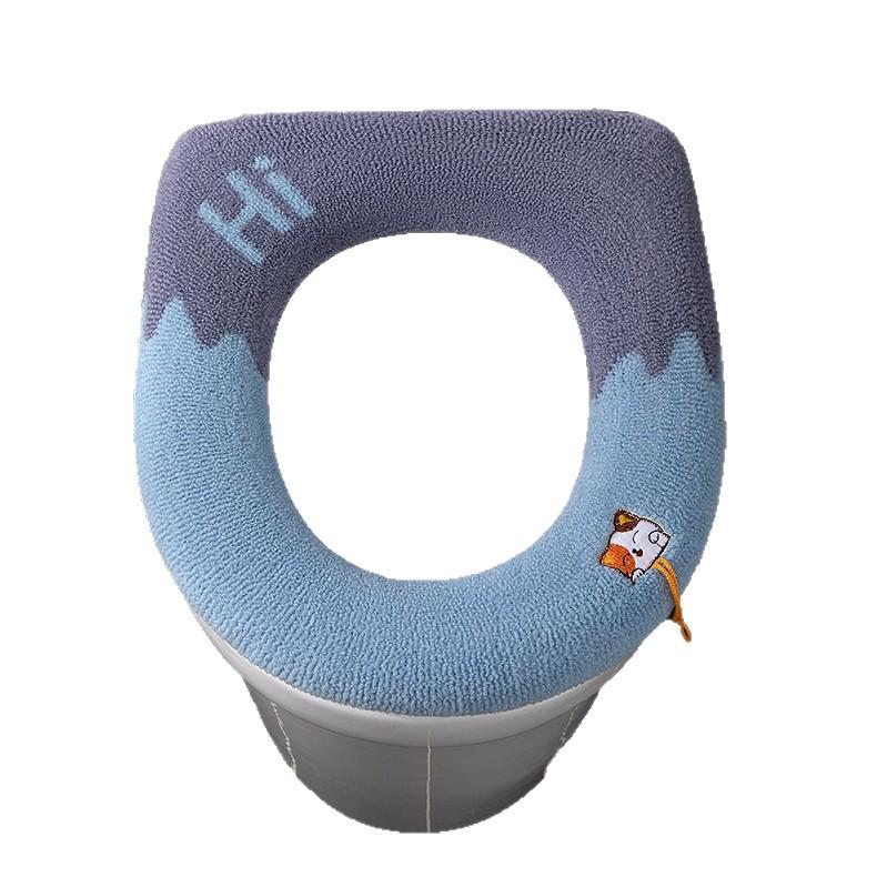 Plush Four-Season Universal Toilet Seat Cushion - Thickened & Comfortable