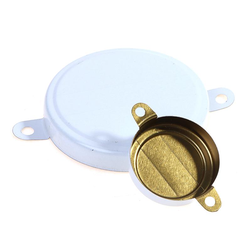 50 stk Oljetrommeltetningskaper Jerndeksler Vanntett forsegling Hvite lokk (S/L)