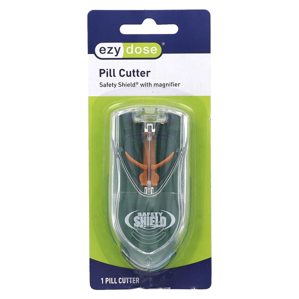 Safety Shield Pill Cutter with Magnifier, 1pc