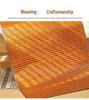 Foldable Bamboo Rattan Mat: Double-Sided Cooling Mat for Dormitory Bunk Beds