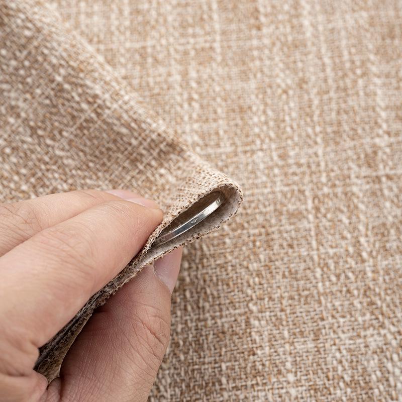 Retro Solid Color Cotton Linen Fabric for Sofa, Tablecloth, and DIY Pillowcase