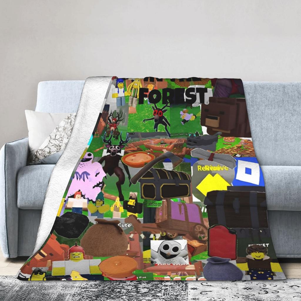 99 Nights in the Forests Blanket Super Soft Cozy Video Games Throw Blankets for Bed 50x60 Inch Multi-size Rug Piece