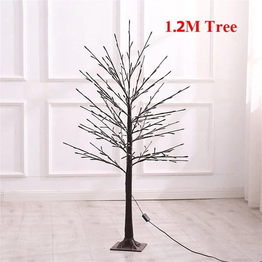 

Коричневая освещенная береза 1,5 м 1,8 м 2,1 м Искусственная освещенная рождественская елка Светящаяся береза Рождественский праздничный декор Warm White