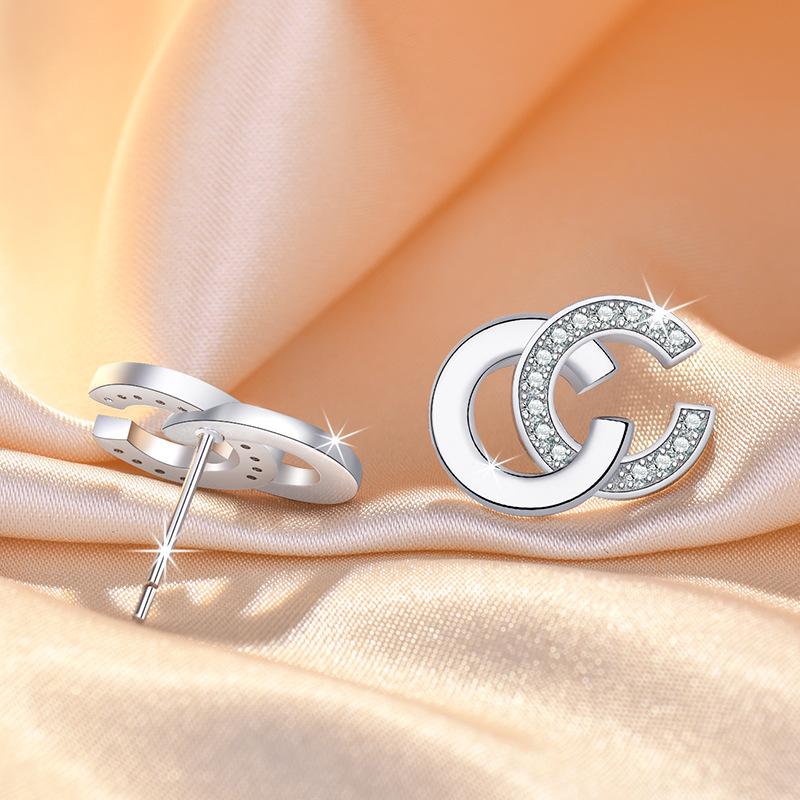925 Silver Earrings stud High Quality For Women Exquisite Student Girlfriend Jewelry Accessories Wedding Fashion Gift