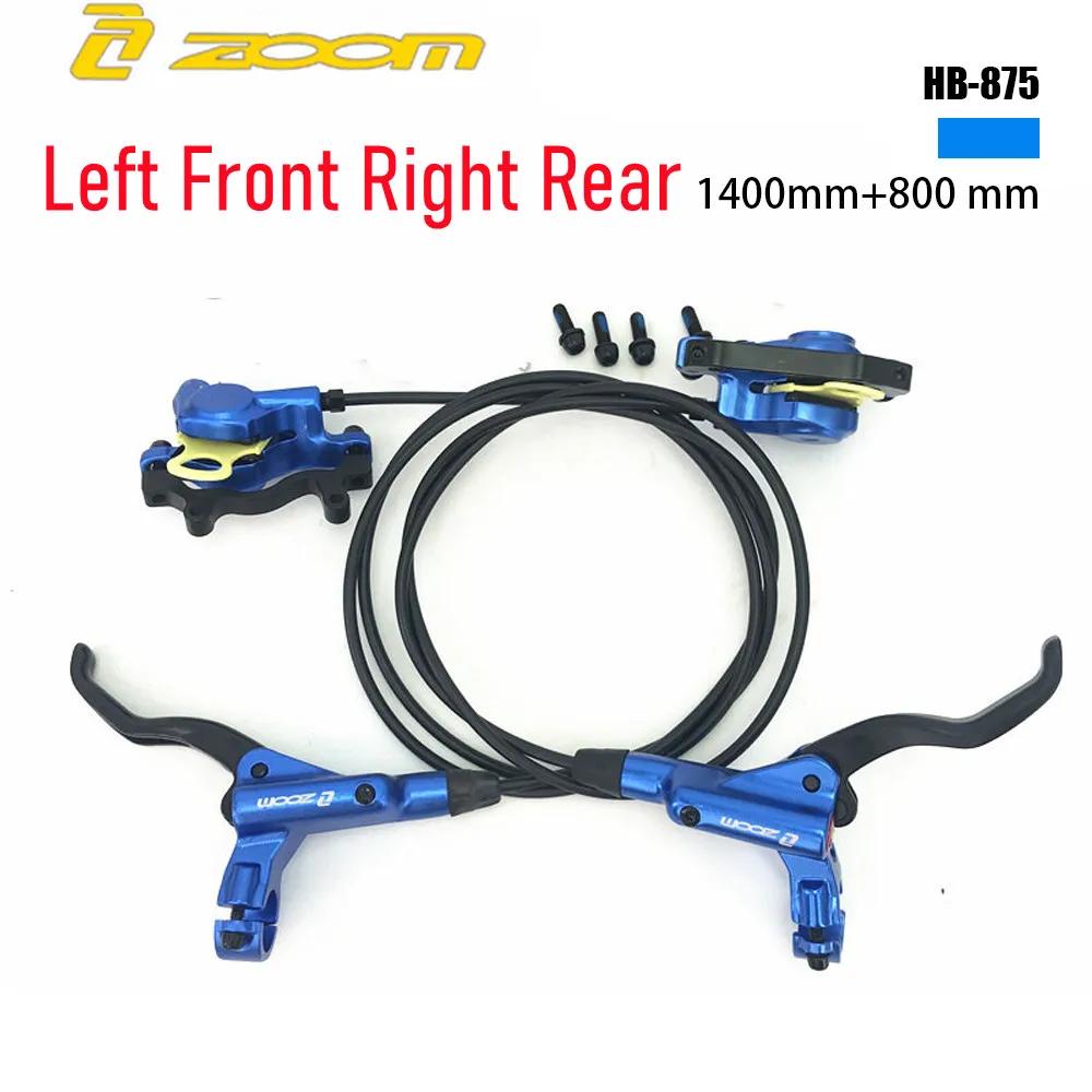 ZOOM HB875 MTB Bike Hydraulic Disc Brake Set 800/1400mm Left Front/Right Rear Mountain Bicycle Oil Pressure
