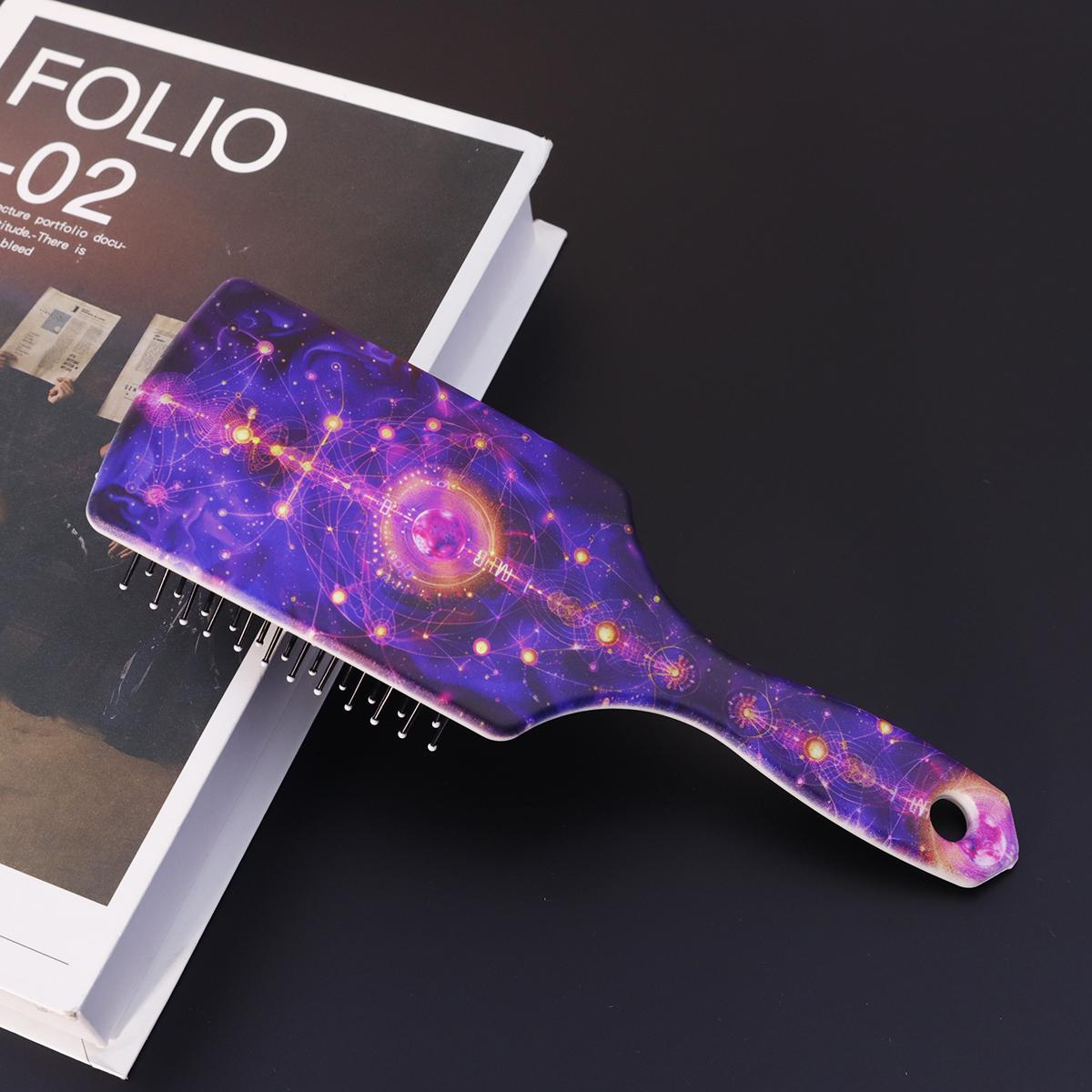 

1pc Starry Sky themed air cushion comb, suitable for exfoliating scalp massager for ordinary hair,Special for real hair wigs