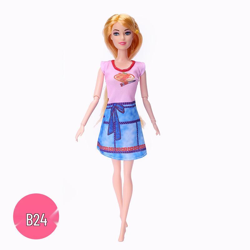 

Платье для куклы Барби 30 см, модная юбка и аксессуары для девочек B24