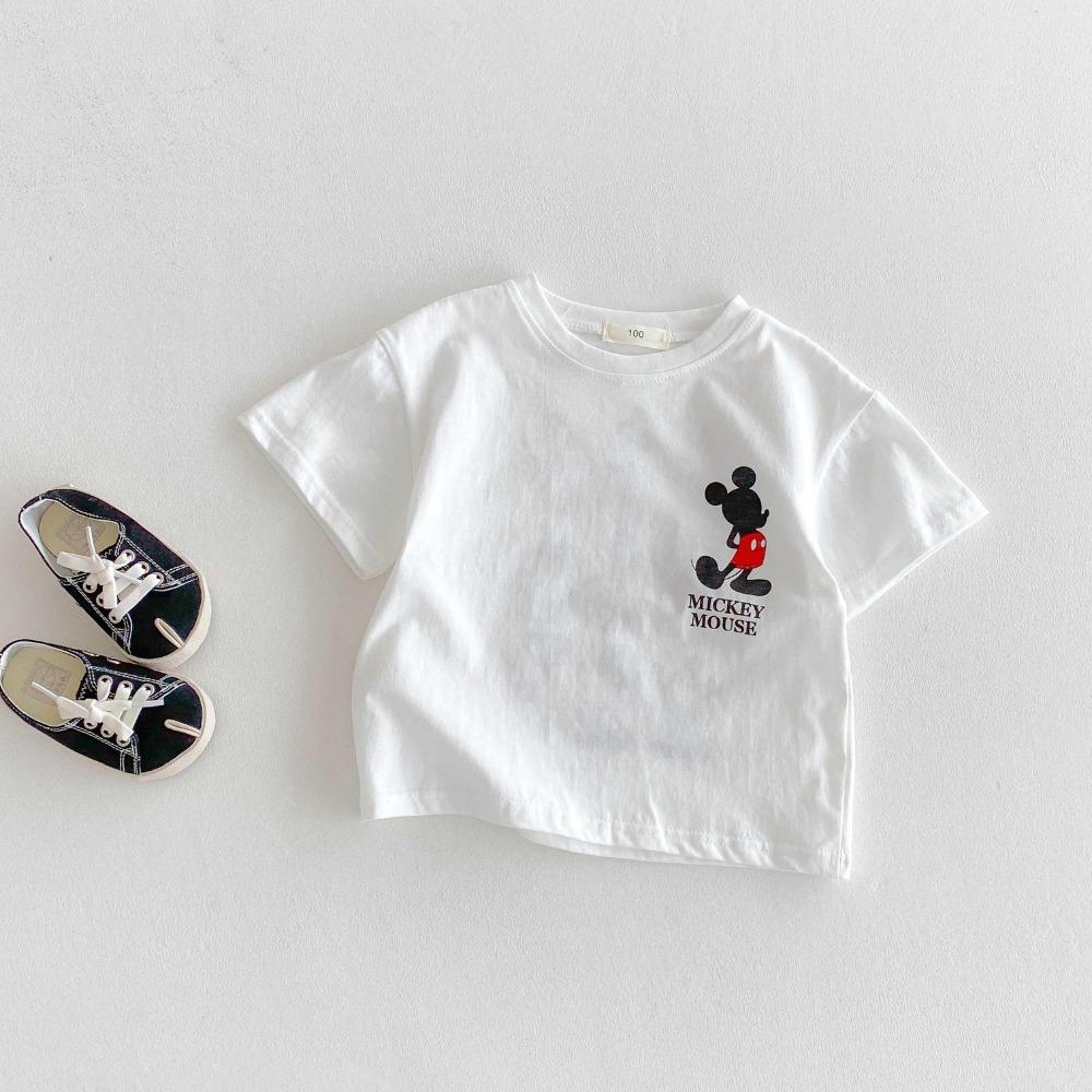 Children's Short Sleeve White Blue Greent-shirt Boys' Summer Baby Clothes Kids Boy Tops Toddler Casual Tee Shirts