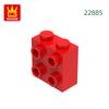 Non-Toxic 77Pcs/Lot 1X2X1 2/3 With Studs On 1 Side Block Moc Color Accessories Compatible With 22885 Brick Diy Children Toy Assembly