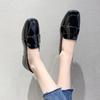 Ladies' Flat Loafers for Work Small Leather Shoes