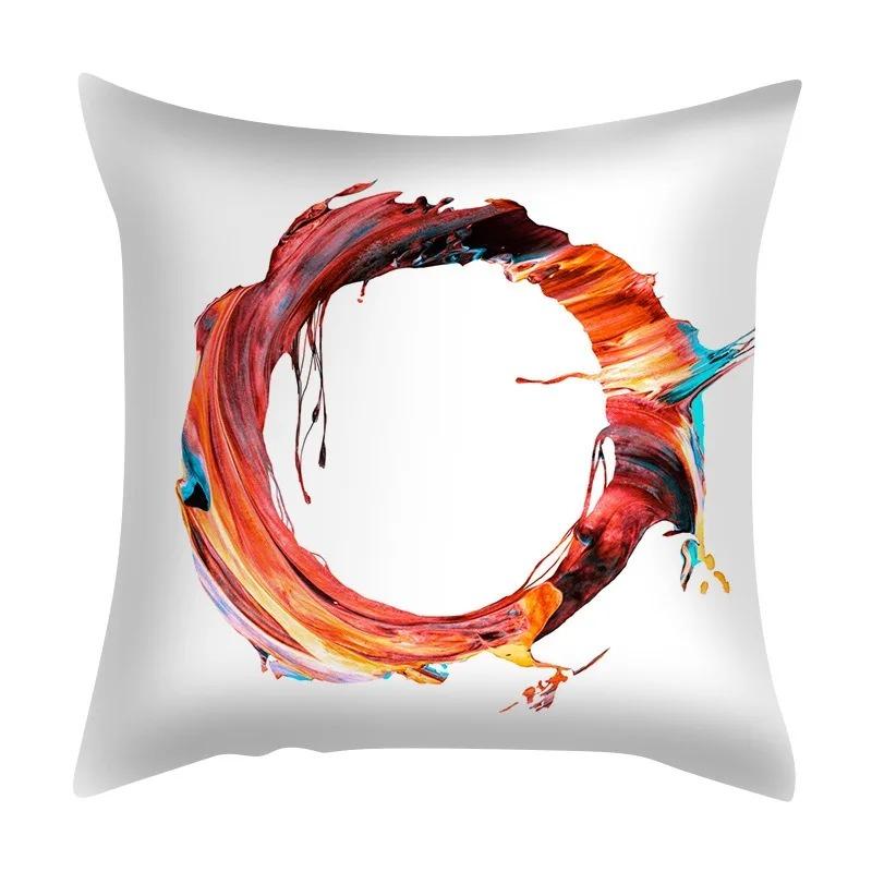 Colorful Creative Letter Decorative Pillowcase Living Room Office Home Pillowcase Car Ornaments