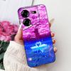Cover For Tecno Pova 5 Case LH7n Silicone Cute Cat Fashion Flowers Luxury Painted Casing For Techno Pova 5 Phone Case Bumper