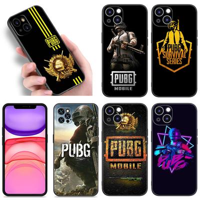 Hot Pubg Game Phone Case For Apple iPhone 12 13 Mini 11 14 15 Pro Max 7 8 Plus X XR XS SE 2020 2022 Black Silicone Case