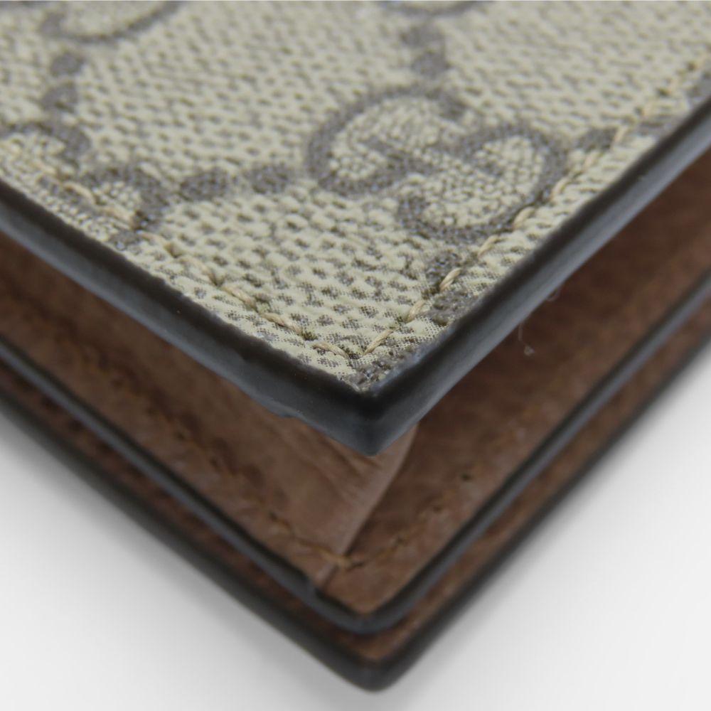 Used GUCCI Bifold Wallet 658610 GG Marmont GG Supreme Canvas/leather Dusting Pink beige By color
