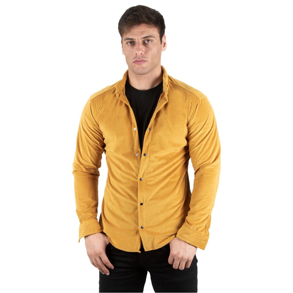 DeepSEA Einfarbiges Samthemd 2302308