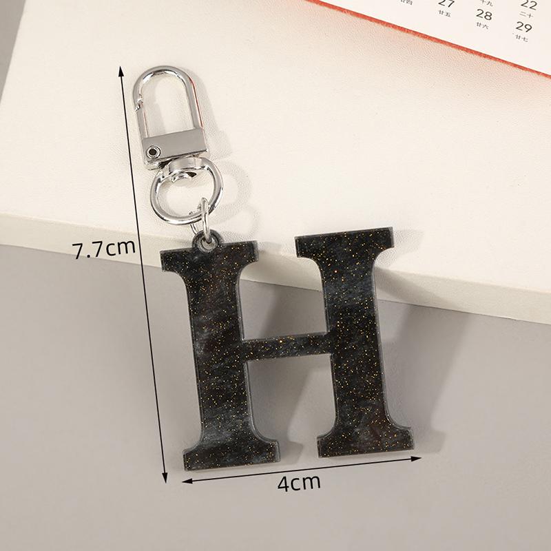 Simple Letters Keychain Backpack Pendant Keyring Bag Hanging Decoration Accessories Gift