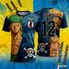 Japan One Piece Luffy Football Jersey Men T-shirt Kids Football Special Jersey Kit Adult Men's/Women's Quick-Drying Sweatshirt