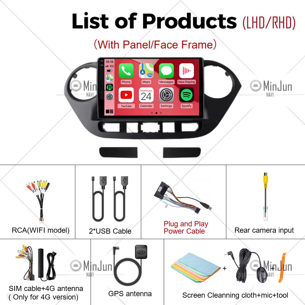 For Hyundai Santa Fe 3 2013 - 2016 Carplay Auto 4G+WIFI GPS Car Radio Navigation Multimedia Video Player Stereo BT Android 14