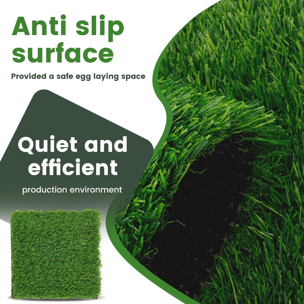 6PCS/Set Chicken Nesting Pads 12inch Square Chicken Laying Pads Nonslip Chicken Coop Nest Liners Soft Reusable Poultry Supplies