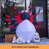 Large Halloween Pumpkin Lantern with Ghost and Spider Décor