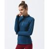 Women's Long Sleeve Stand Collar Yoga Jacket - Elastic, Quick-Drying for Fitness, Running, and Outdoor Sports.