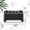 4Pcs Solar LED Stair Wall Lamp Outdoor IP65 Waterproof For Courtyard Yard Patio Steps Fence Garden Pathway Lighting Night Light