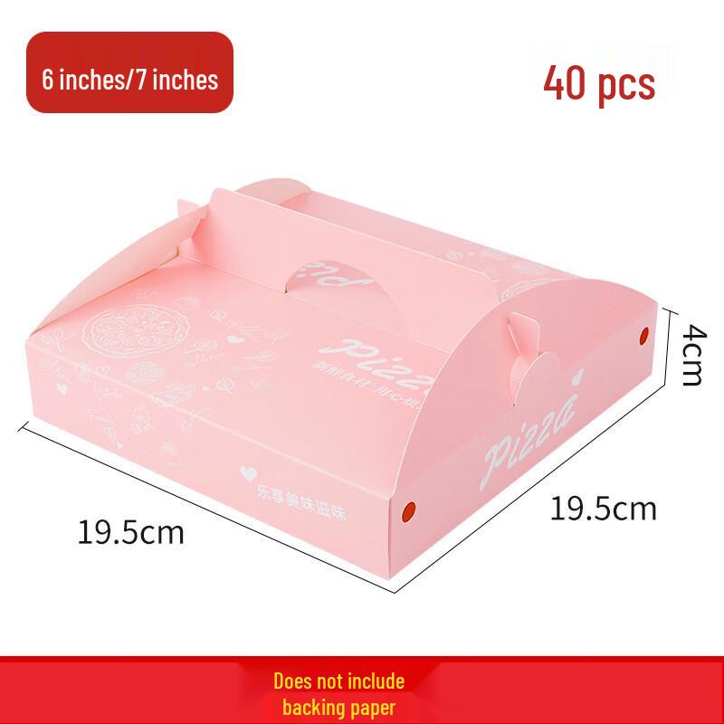 Pabei Disposable Handheld Pizza Takeout Boxes (40-pack)