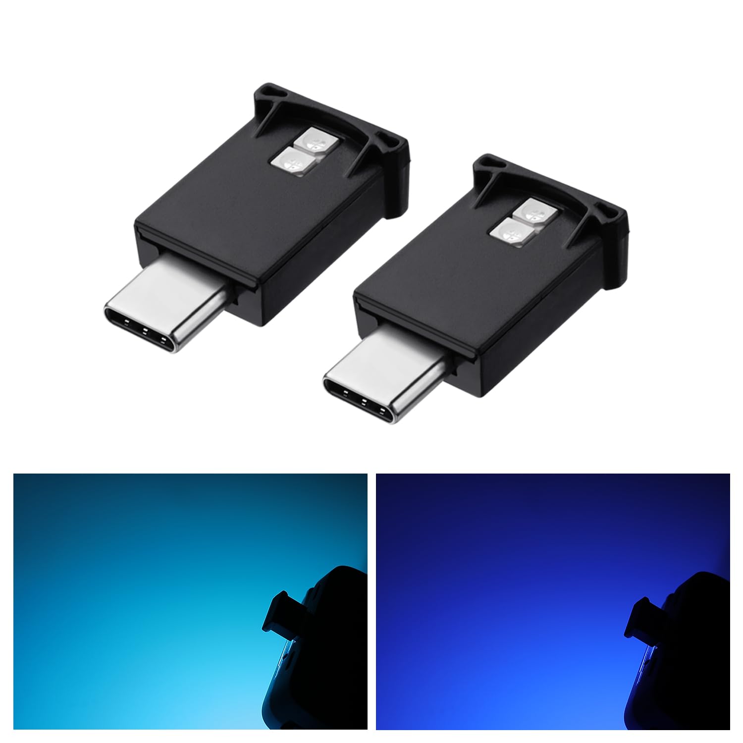 Светодиодная лампа GIMUYA Type-C, USB для салона автомобиля, 8 цветов,