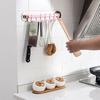 Hook Plastic Bathroom Sucker Vacuum Frame Towel Double Adjustable Wall Tool Shelves Flexible Cupboard Holder Hanger Organizer
