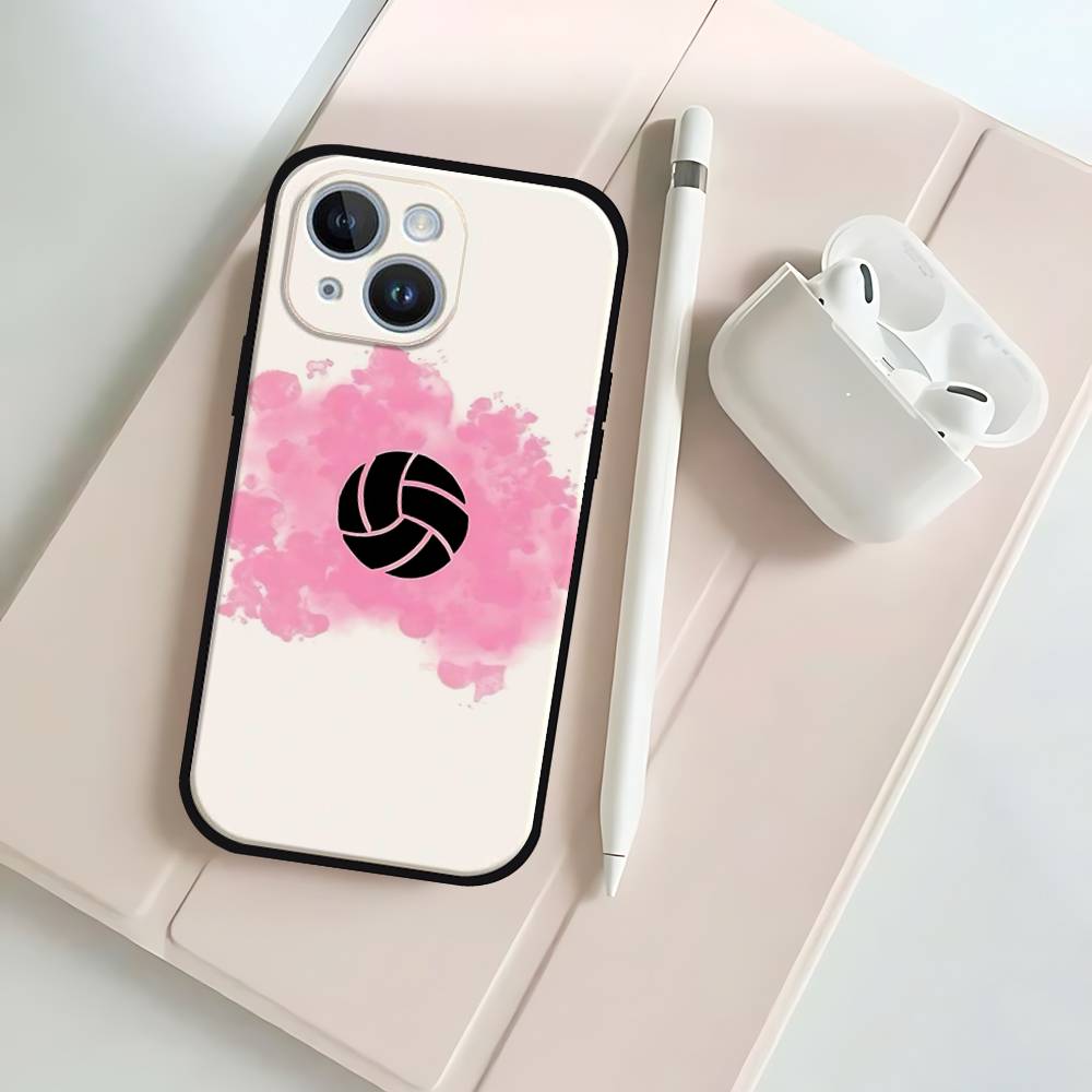 P-Pintadas De Voleibols Black Phone Case That Fits For IPhone 17,16,15,11,13,14 Pro Max,Plus,X,Xr,Xs Max,13Mini