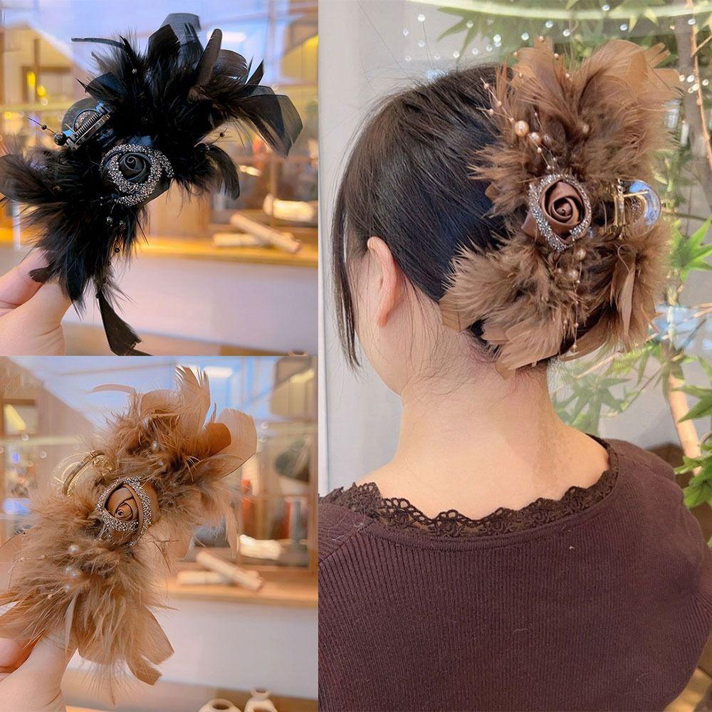 

Plastic Grasping Clip Mesh Hair Claw New Crab Hair Clips чорний