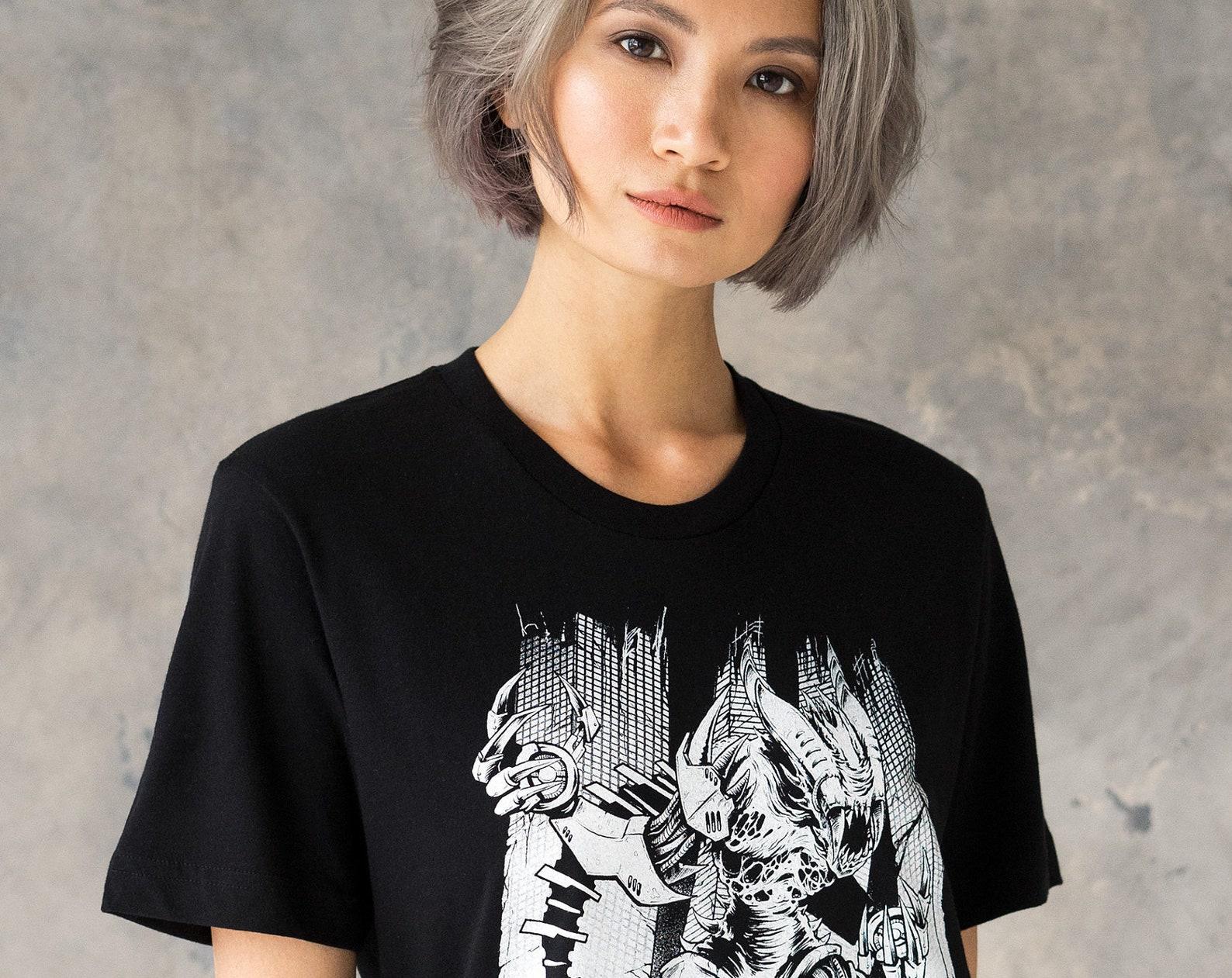 Neurofunk Invasion T-Shirt: Drum & Bass Alien, Sci-Fi Synth 3XL